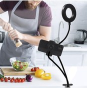 Resim Telefon Tutucu Tripod Masa Lambası Youtuber Tripodu Usb-Led Işık 