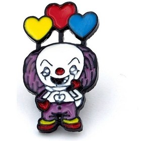 Resim Pennywise Stephen King It Palyaço Metal Broş Pin Rozet Rz024 