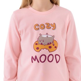 Resim Roly Poly Kız Çocuk Uzun Kollu Pijama Takım Açık Pembe - Pembe / 6-7 Yaş 