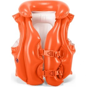 Resim intex Yakalı Kırmızı Can Yeleği 50X47 cm (3-6 Yaş) 