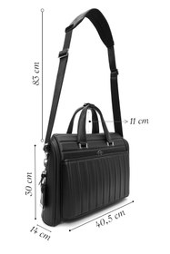 Resim D-Pack Erkek Siyah Uzun Askılı Kumaş Evrak Çantası - Siyah / 00 
