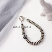 Resim Silver1 Gıoıo Yeni Sevimli Kedi Pençe Çapraz Giyinme Kurumi Bebek Araba Anahtarlık Büyük Kulak Köpek Çift Okul Çantası Hediye Anahtarlık Kolye (Yurt Dışından) 