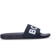 Resim BOSS Erkek Büyük Logo Detaylı Üst Yüzey Rahat ve Düz Tabanlı Lacivert Sneaker 50536835-405 