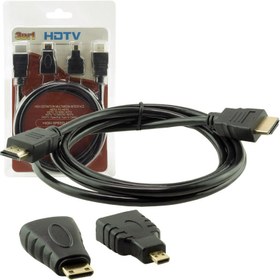 Resim Angel Of Life HDMI Kablo 1.5 Metre 3lü Set Powermaster (Mıcro HDMI Hdmı*mini HDMI Hdmı) 