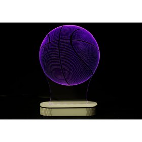 Resim TMY Tasarım 3D Gece Lambası Basketbol Topu 