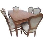 Resim Bengimobilya Masa Retro Ayak-Klasik Model Sandalye Kayın Torna Aslan 6 Adet 