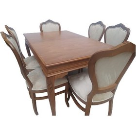 Resim Bengimobilya Masa Retro Ayak-Klasik Model Sandalye Kayın Torna Aslan 6 Adet 