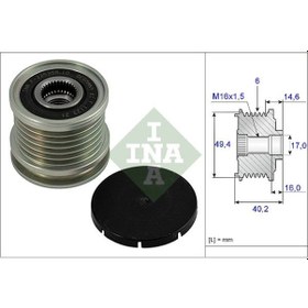 Resim INA 535000110 Alternator Kasnagi (Vw:Caddy Golf III IV Skoda: Fabia Octavia Seat ) (WA865188) 