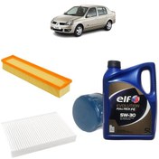 Resim Renault Symbol 1.5 Dci Filtre Yağ Seti 3Lü 2001-2007 Elf Fulltech 5W30 5LT 