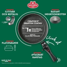 Resim Torre Kızartma Tavası, 20 Cm, Seramik Kaplama, Indüksiyonlu Ocaklara Uygun, Çıkarılabilir Sap, Alüminyum 