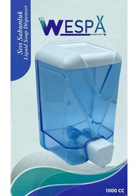 Resim Wespa Plastik Şeffaf Sıvı Sabun Dispenseri 1000 ml. 