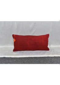 Resim Zehra Abla Halı Yeni El Dokuma Dekoratif Lumbar Kilim Kırlent Yastık Kılıfı 6646 Çok Renkli 