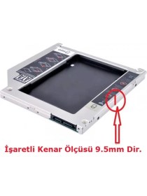 Resim Vigor 9.5mm Sata HDD Harddisk Kızak Kutu Notebook 