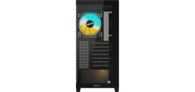 Resim Gigabyte C500P St 50MM Soğutma Mesafeli Rgb Cam Mid-Tower Kasa (Siyah) 