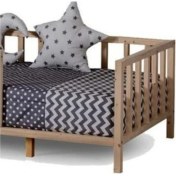 Resim Zerka Concept Akasya Montessori Ahşap Karyola Yatak Çam Ağacı 120 x 200 cm 