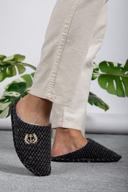 Resim Jackers Peluş Yumuşak İçi Polarlı Yıkanabilir Çapa Detaylı Yumuşak Ev Terliği 