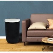 Resim Echo Furniture Laurel Siyah Beyaz Sehpa 