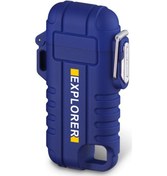 Resim Vkemall Usb Şarjlı Elektrik Çakmak, Ip56 Su Geçirmez, Çift Ark, Hava Direnci, Sessiz İşlevli, Gölge Rengi F37 