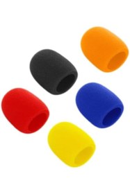 Resim Yıldızan Newshpings 5'li Standart 5 Renk El Mikrofon Süngeri (Sarı-Turuncu-Kırmızı-Mavi-Siyah) 1175713 