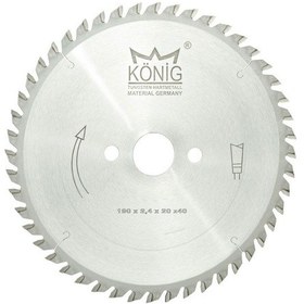 Resim König Prt-190 2,40x20z40 Elmas Uçlu Portatif Makinalar İçin Daire Testereler 