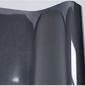 Resim 5D Siyah Karbon Folyo Ultra Parlak Hava Kanallı 