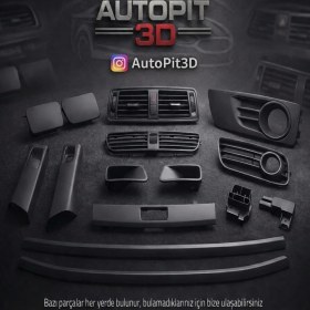 Resim AutoPit 3D Peugeot 407 Uyumlu Far Yıkama Kapağı Sağ-Sol Takım 