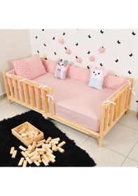 Resim Markaawm Markaawm Montessori Yatak Çocuk Karyola Doğal Çam Karyola Nil Akçaağaç 