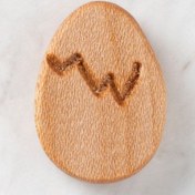 Resim Hobi Baby Yumurta Figürlü Organik Ahşap Boncuk - F 
