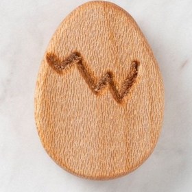 Resim Hobi Baby Yumurta Figürlü Organik Ahşap Boncuk - F 