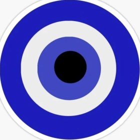 Resim TSC Nazar Boncuğu Sticker Araba 18CM Yapıştırma Etiket MD32 