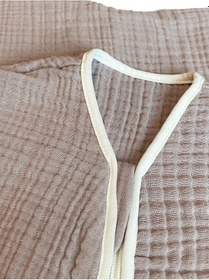 Resim Yorni Lila Yazlık Ve Mevsimlik 4 Kat Müslin Torba Uyku Tulumu Lila 