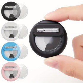 Resim GPS Takibi, Evcil Hayvan Tanıma ve Kişisel Eşyalar için Dayanıklı Hibrit Tasarım - Kapaklı Çizilmeye Karşı Dayanıklı Silikon AirTag Koruyucu Kılıf - Mavi, Kırmızı, Siyah ve Beyaz Renklerde Mevcut, Evcil Hayvan Tanıma Takipçisi|Modern Estetik|Güvenli Kapanış 