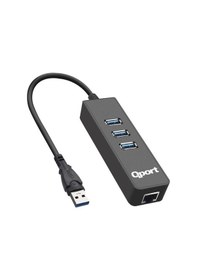 Resim Qport Q-u3g Usb 3.0 Çoklayıcı/gıgabıt Adaptör 