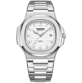 Resim Yeni Rahat İş Gül Altın Saat Erkekler Lüks İzle Otomatik Saatler Erkek Üst Moda 613-6silvery White Altın 