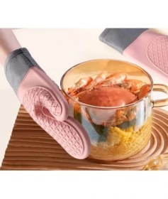 Resim Buğz Isıya Dayanıklı Silikon Fırın Eldiveni 