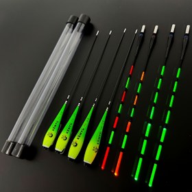 Resim 1 Set (2 Adet/1 Adet) Gece Balıkçılığı Yüzeni Işık Yayan Balıkçılık Yelkeni, Balıkçılık Çubuğu Alarm Işığı Çubuğu Yelkeni Işık Çubuğu Gece Balıkçılığı saç tokası Yırtma Göstergesi 