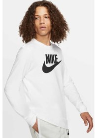 Resim Nike Sportswear Men's Long-sleeve T-shirt Erkek Sweatshirt Beyaz Beyaz 