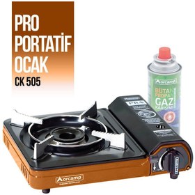 Resim Orcamp Tekli Portatif Kamp Ocağı - Turuncu 