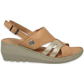 Resim Mammamia D25ys-5145 Günlük Bej Kadın Sandalet Bej 