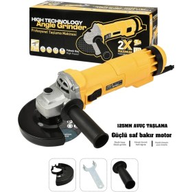 Resim Assur 750W Avuç Taşlama Makinesi 125mm Bakır Sargılı Spiral 