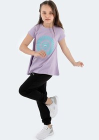 Resim Slazenger POSEIDON IN Kız Çocuk Lila Tişört 