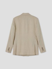 Resim LC Waikiki Bej Standart Kalıp Erkek Keten Blazer Ceket 