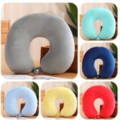 Resim 1 Adet Ergonomik U-Şekilli Seyahat Boyun Yastığı Yetişkinler İçin - Hafif Taşınabilir Tasarım, 30 İpli Kumaş, Uçak, Araba, Ofis, Kamp & Öğrenci Kullanımı için Çok Renk Seçeneği, Seyahat Yastığı 