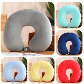 Resim 1 Adet Ergonomik U-Şekilli Seyahat Boyun Yastığı Yetişkinler İçin - Hafif Taşınabilir Tasarım, 30 İpli Kumaş, Uçak, Araba, Ofis, Kamp & Öğrenci Kullanımı için Çok Renk Seçeneği, Seyahat Yastığı 