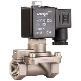 Resim Unox Paslanmaz Kompresör Normalde Kapalı Solenoid Valf (0,5-16 BAR) 