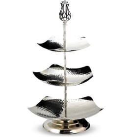 Resim Dövme Üç Katlı Bakır Çerezlik 