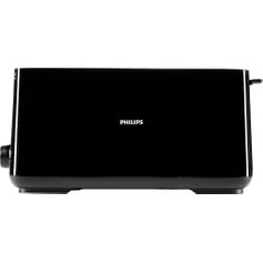 Resim Daily Ekmek Kızartma Makinesi - Uzun Yuvalı, 8 Ayar, Çörek Isıtıcılı, Buz Çözme Modu, Siyah, Otomatik Kapanma (HD2590/90) 