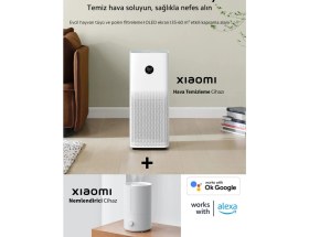 Resim Xiaomi Koku Giderme Üçü Bir Arada Filtre 60 M² Etkili Akıllı Kontrol Pro Hava Temizleme Cihazı+ Hava Nemlendirici 