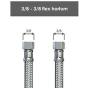 Resim Seval Çelik 50 cm 3/8''x3/8'' Flex Hortum (AKR-383850) 