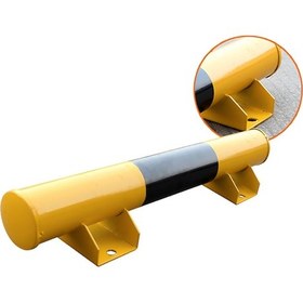 Resim Otopark Teker Bariyeri Sonlandırma Lastik Stoperi Otopark Araç Stoperi 60 Cm Ø76mm 3mm 